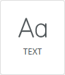 Text tool icon.